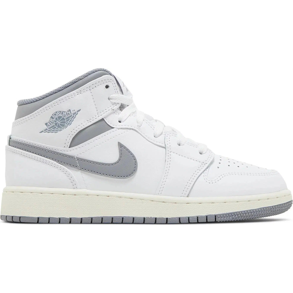 Nike Air Jordan 1 Mid Vintage White (GS)