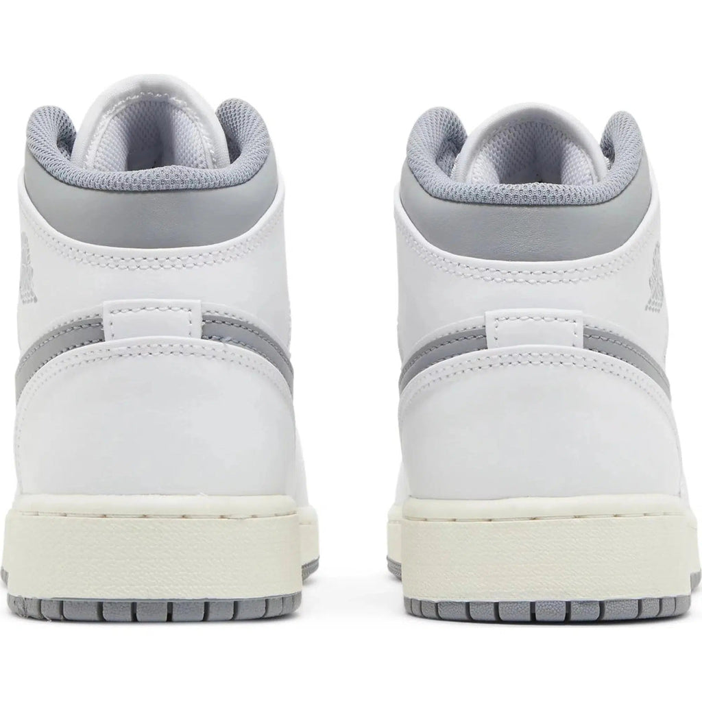 Nike Air Jordan 1 Mid Vintage White (GS) product image 4, provided for visual reference and product detail review