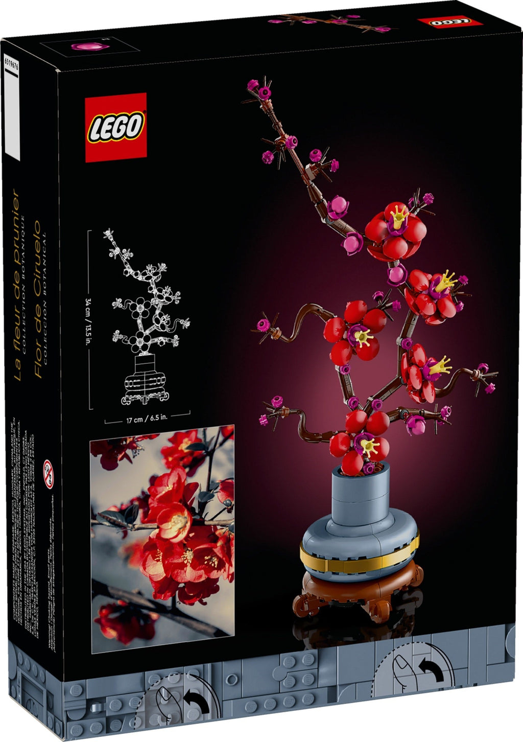 10369 LEGO Plum Blossom Flower product image 5, provided for visual reference and product detail review