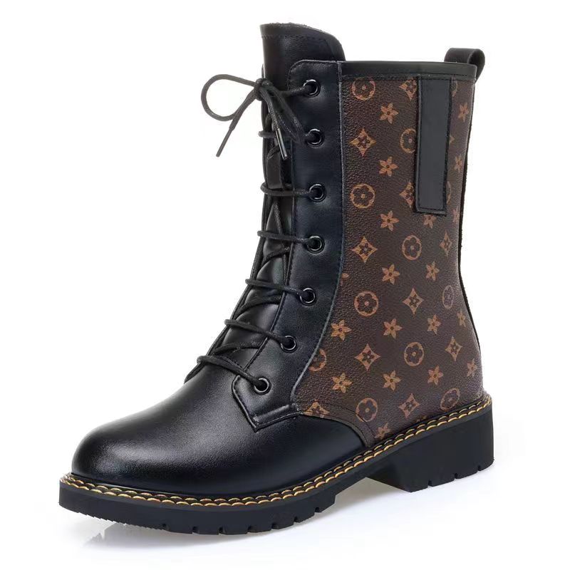 New Fashion Retro Plush Short Boots product image 3, provided for visual reference and product detail review