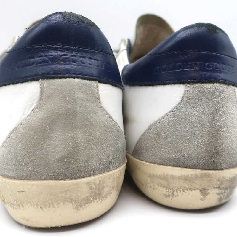 Golden Goose Superstar Low Top Sneakers White & Navy Leather Size 37 product image 9, provided for visual reference and