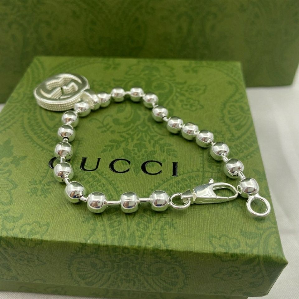 Double G interlocking ball necklace bracelet product image 4, provided for visual reference and product detail review