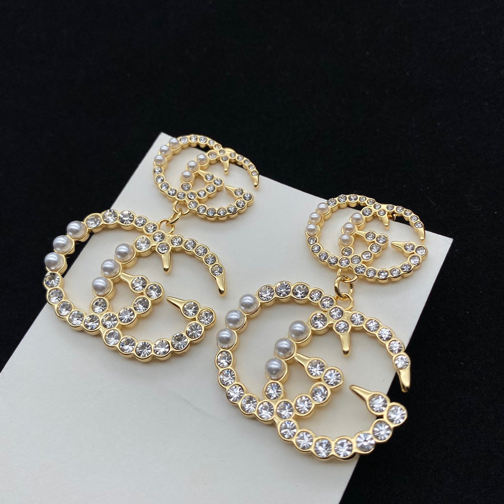Unisex gold earrings product image 2, provided for visual reference and product detail review