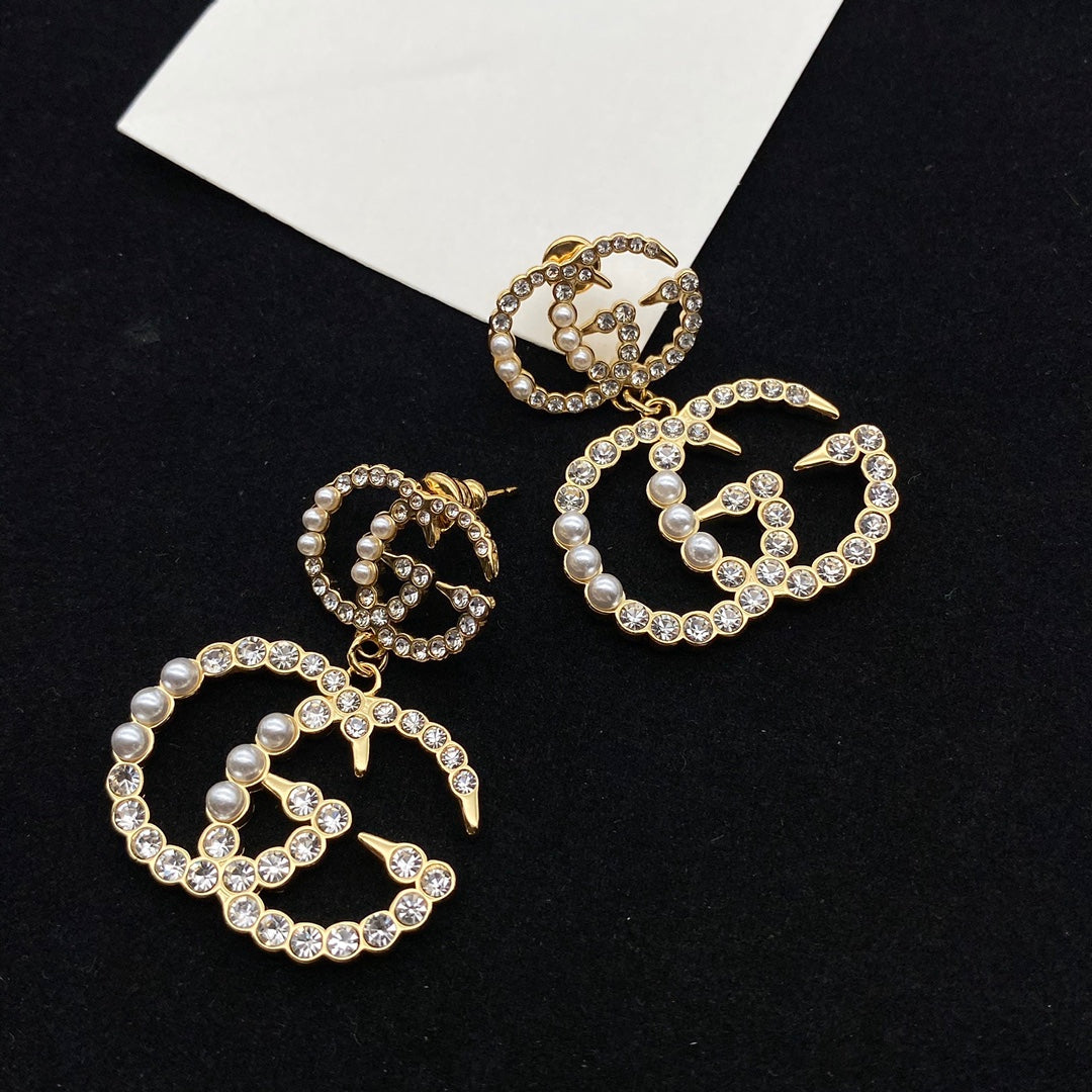 Unisex gold earrings product image 4, provided for visual reference and product detail review