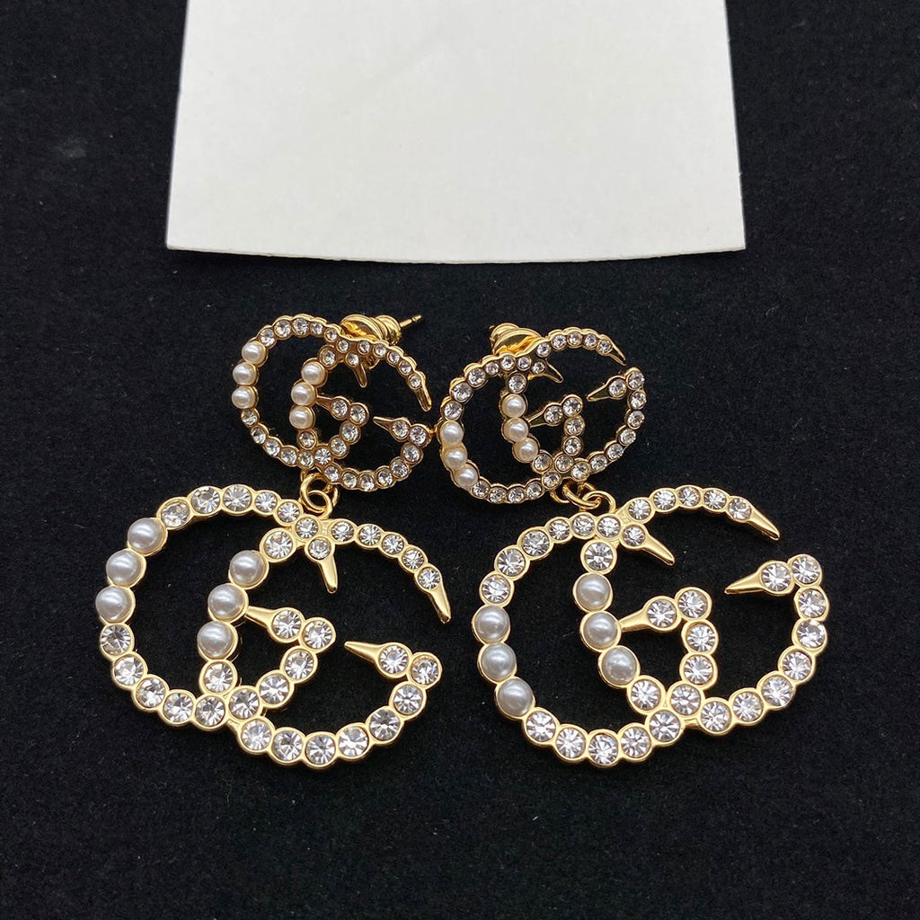 Unisex gold earrings product image 5, provided for visual reference and product detail review