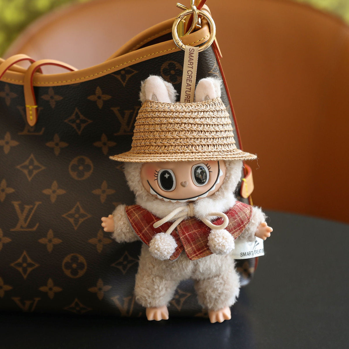 (Baby + clothes) Sitting party baby clothes plush vinyl face doll bag pendant girl gift product image 26, provided for