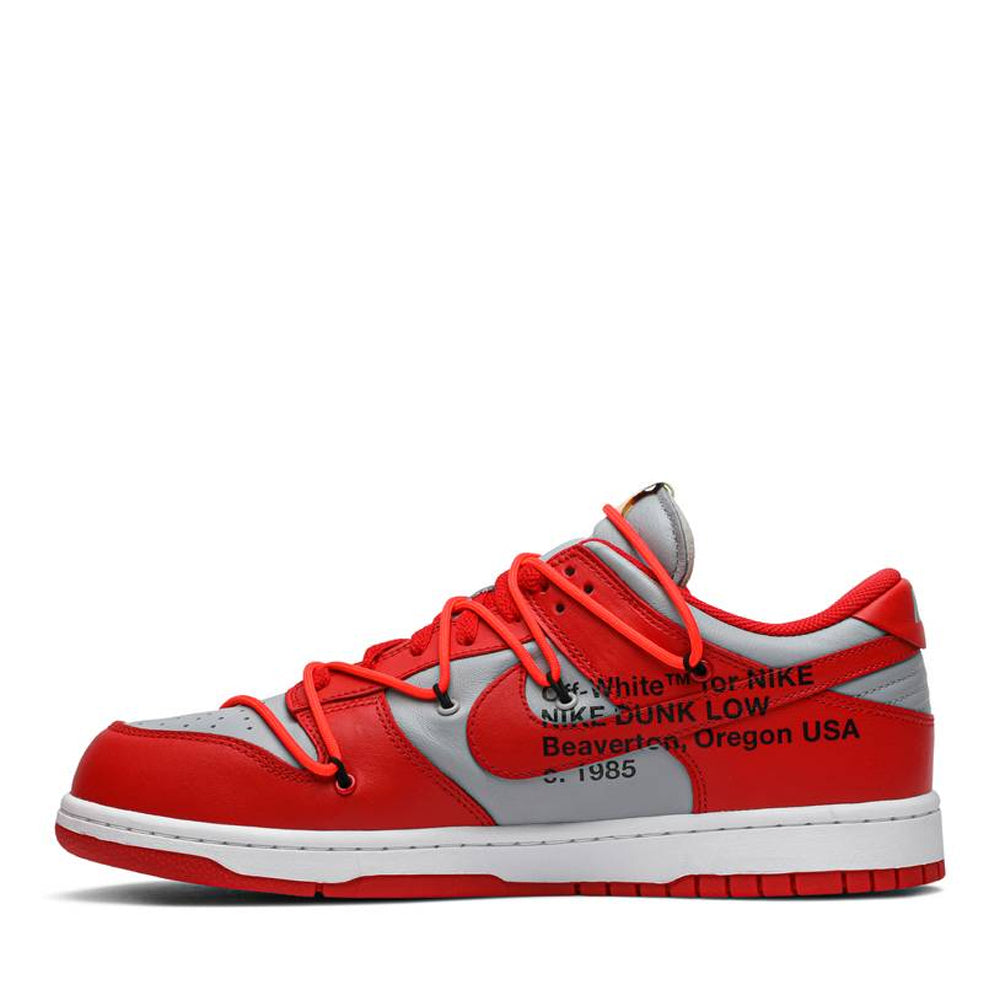 Nike X Off White Dunk Low University Red (New) product image 3, provided for visual reference and product detail review