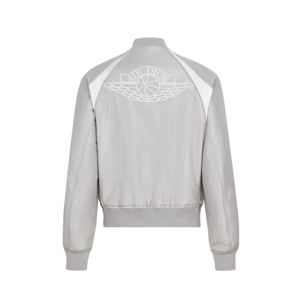 Dior X Air Jordan Bomber Jacket Grey (New) product image 2, provided for visual reference and product detail review