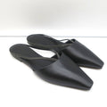 Brunello Cucinelli Monili-Embellished Mules Black Leather Size 39 Slip-On Flats product image 1, provided for visual