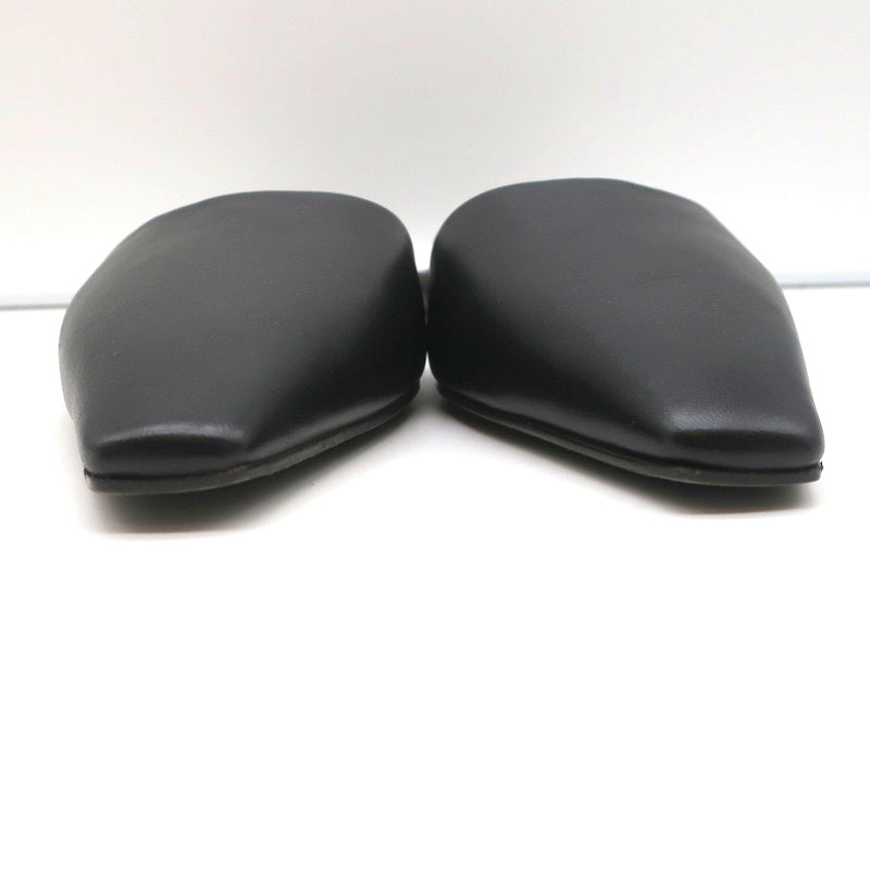 Brunello Cucinelli Monili-Embellished Mules Black Leather Size 39 Slip-On Flats product image 4, provided for visual