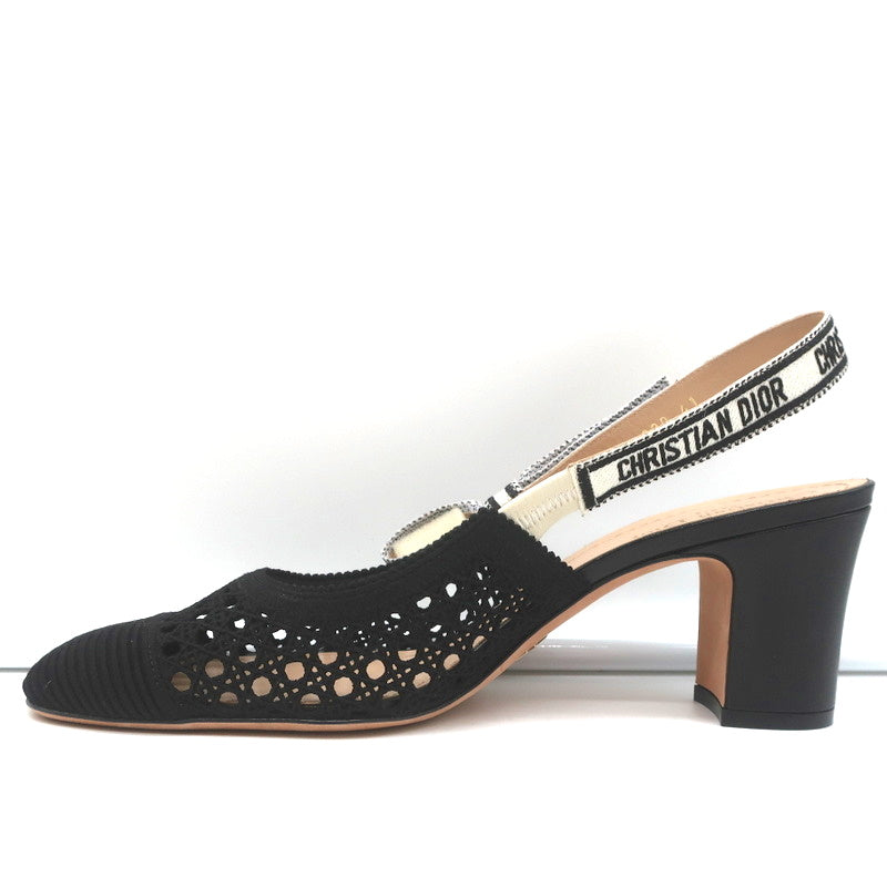 Christian Dior Dior &Moi Slingback Pumps Black Cannage Embroidery Size 41 NEW product image 6, provided for visual reference