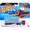 Hot Wheels Track Fleet Transformers Optimus Prime Cab & Trailer 1/64 Scale product image 1, provided for visual reference