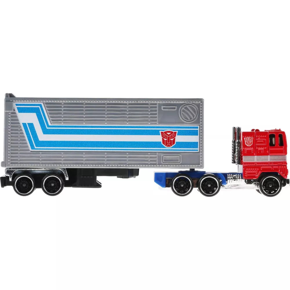 Hot Wheels Track Fleet Transformers Optimus Prime Cab & Trailer 1/64 Scale product image 4, provided for visual reference