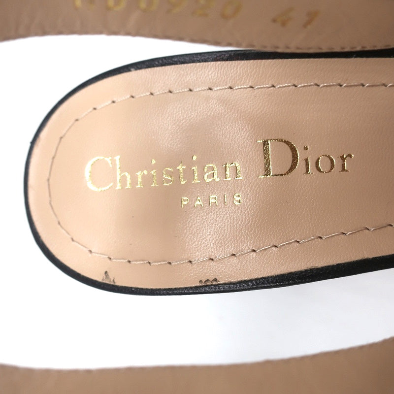 Christian Dior Dior &Moi Slingback Pumps Black Cannage Embroidery Size 41 NEW product image 8, provided for visual reference