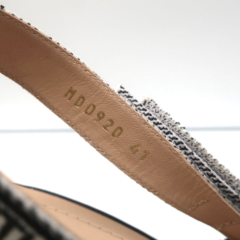 Christian Dior Dior &Moi Slingback Pumps Black Cannage Embroidery Size 41 NEW product image 9, provided for visual reference
