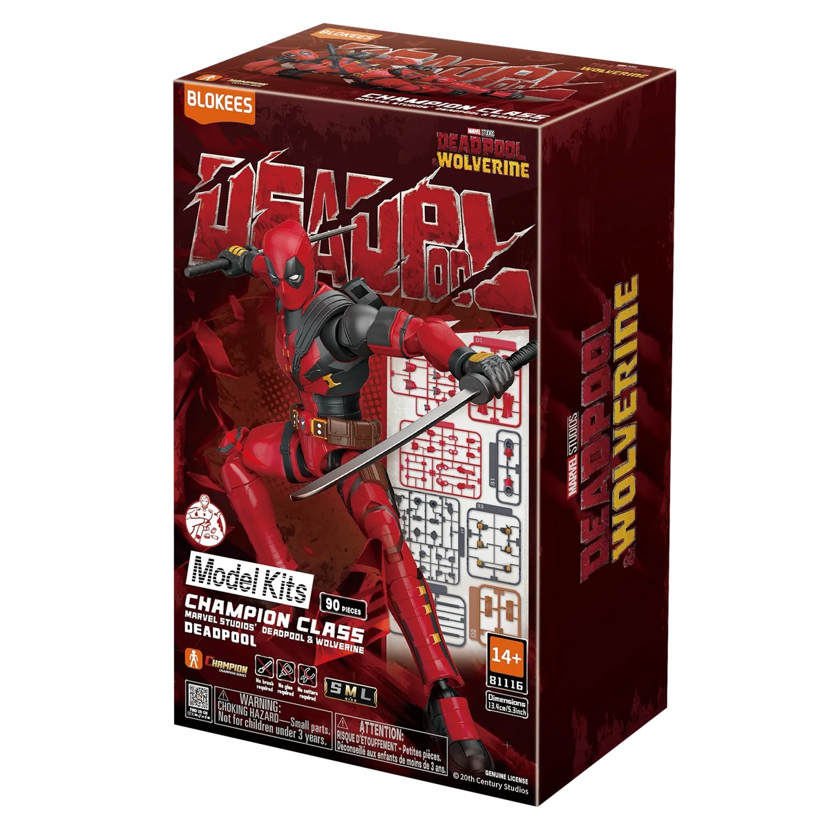Marvel Deadpool & Wolverine Champion Class 04 Deadpool Model Kits | Blokees product image 7, provided for visual reference