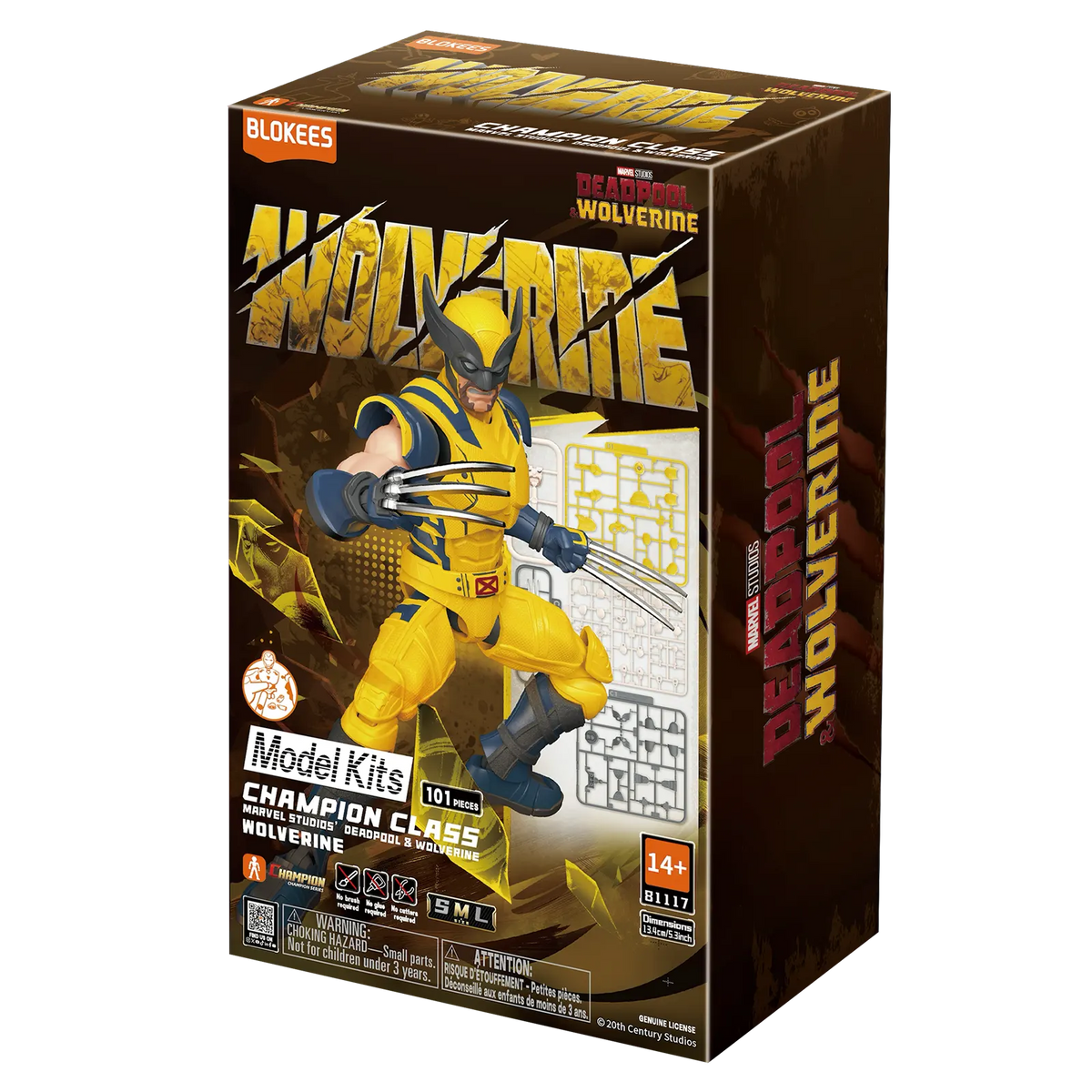 Marvel Deadpool & Wolverine Champion Class 05 Wolverine Model Kits | Blokees product image 7, provided for visual reference