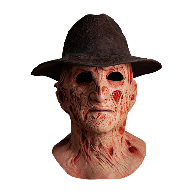 A Nightmare on Elm Street 4: The Dream Master - Deluxe Freddy Krueger Mask with Fedora Hat product image 1, provided for