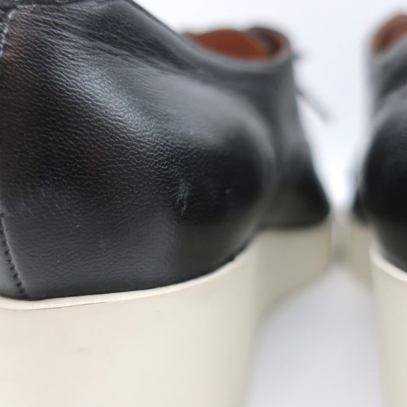 Robert Clergerie Platform Derby Wedges Lindsey Black Leather Size 41 product image 8, provided for visual reference and