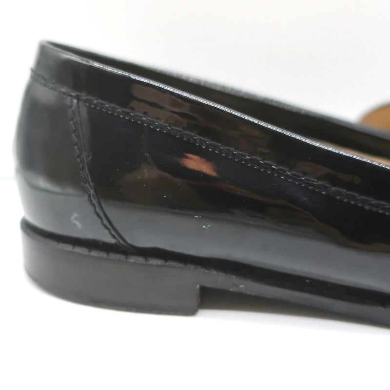 08P CC Loafers Black Patent Leather Size 39.5 Slip-On Flats product image 4, provided for visual reference and product