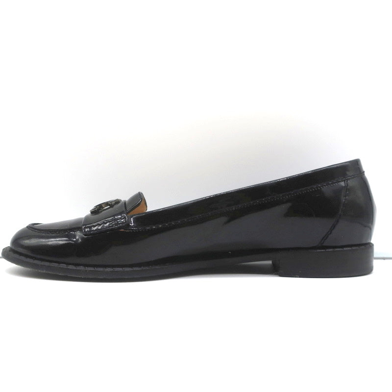 08P CC Loafers Black Patent Leather Size 39.5 Slip-On Flats product image 8, provided for visual reference and product