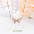Butterfly diamond-encrusted collarbone chain product image 1, provided for visual reference and product detail review