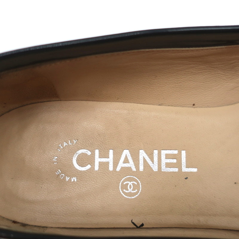 08P CC Loafers Black Patent Leather Size 39.5 Slip-On Flats product image 10, provided for visual reference and product