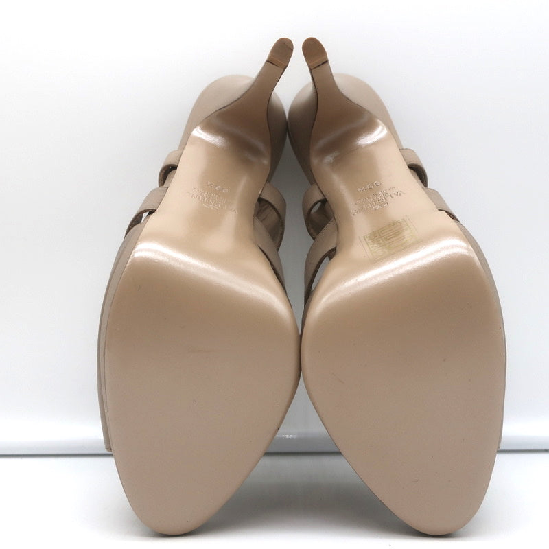 Valentino Flower Platform Slingback Sandals Taupe Leather Size 39.5 NEW product image 11, provided for visual reference and