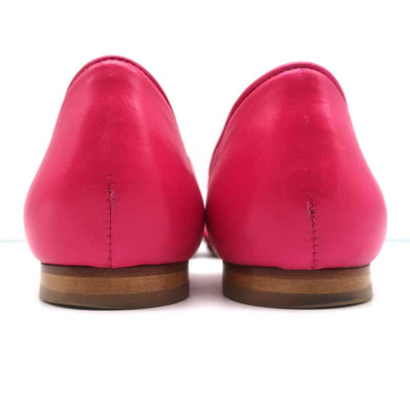Manolo Blahnik d'Orsay Pointed Toe Flats Soussaba Fuchsia Leather Size 36.5 product image 8, provided for visual reference