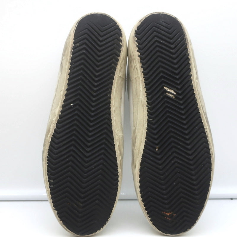 Golden Goose Superstar Glitter Heel Tab Sneakers White & Black Leather Size 38 product image 11, provided for visual