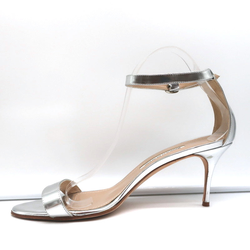 Ankle Strap Sandals Silver Metallic Leather Size 41.5 product image 7, provided for visual reference and product detail