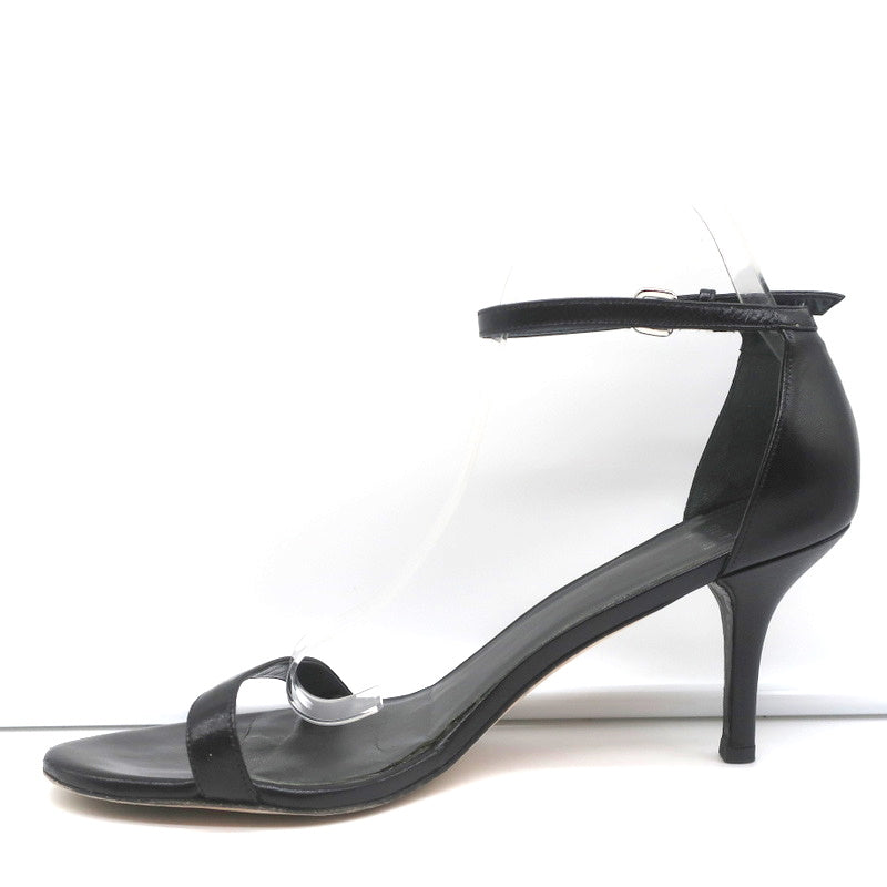 Stuart Weitzman Nunaked Ankle Strap Sandals Black Leather Size 10.5 product image 6, provided for visual reference and