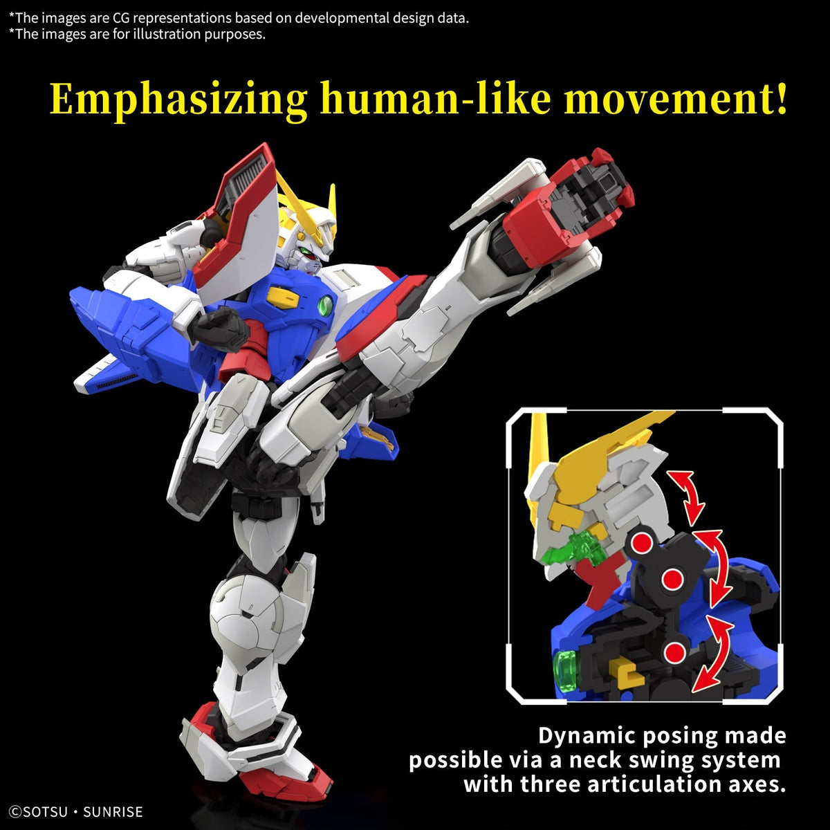 Gundam 1/144 RG #42 G Gundam GF13-017NJ Shining Gundam Model Kit product image 6, provided for visual reference and product