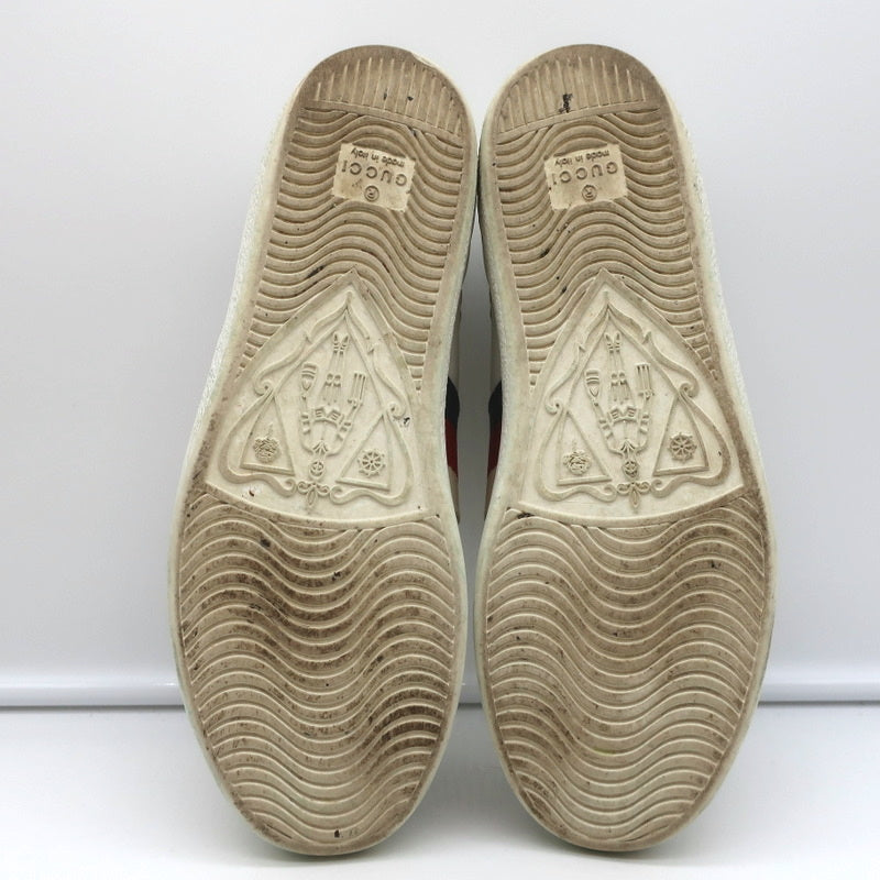 Gucci Ace Bees & Stars Embroidered Sneakers White Leather Size 35.5 product image 12, provided for visual reference and