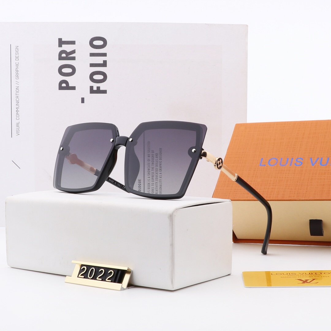 5 Colors Letter Decoration Tr90 Square Polarized Sunglasses product image 4, provided for visual reference and product
