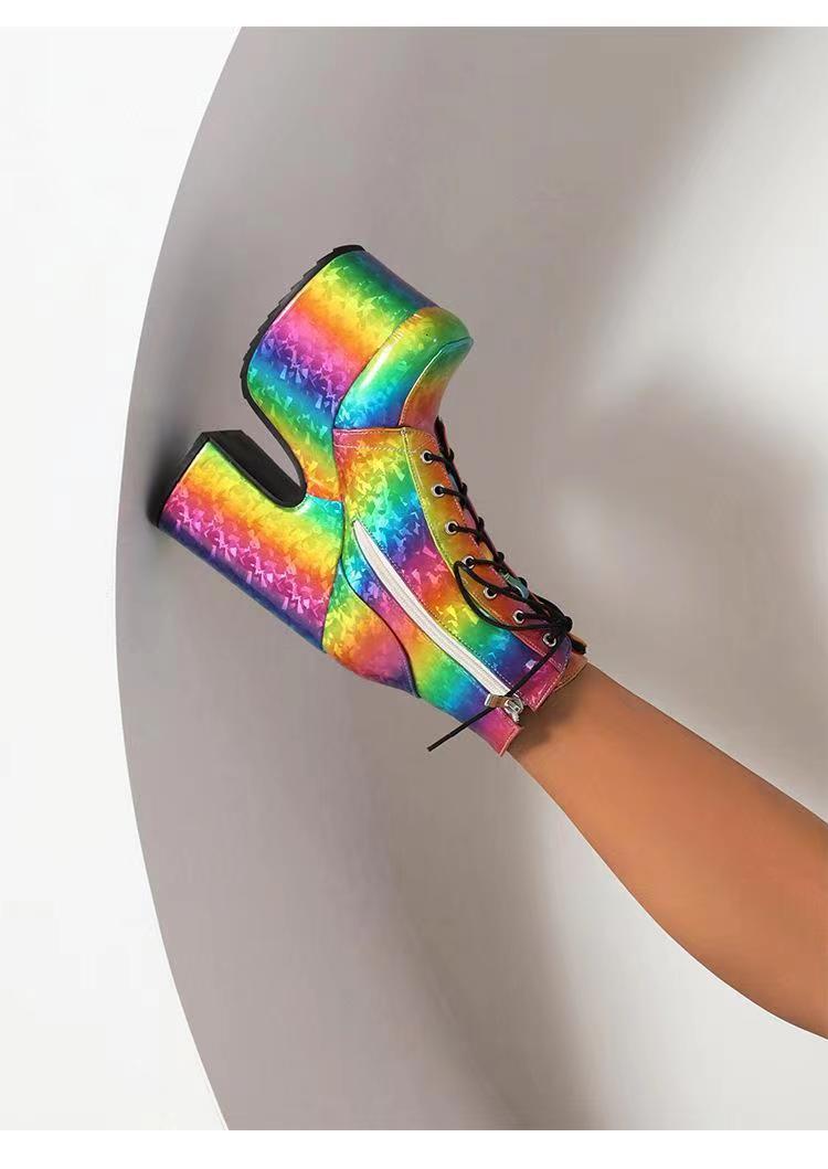 New Fashion thick sole Multiple Colors short boots product image 4, provided for visual reference and product detail review