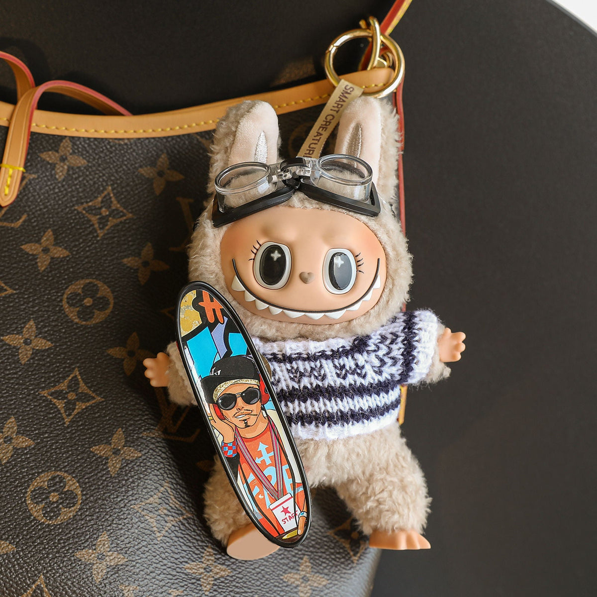 (Baby + clothes) Sitting party baby clothes plush vinyl face doll bag pendant girl gift product image 23, provided for