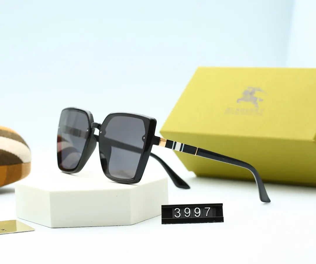 5 Colors Stripe Decoration Square Polarized Sunglasses product image 5, provided for visual reference and product detail