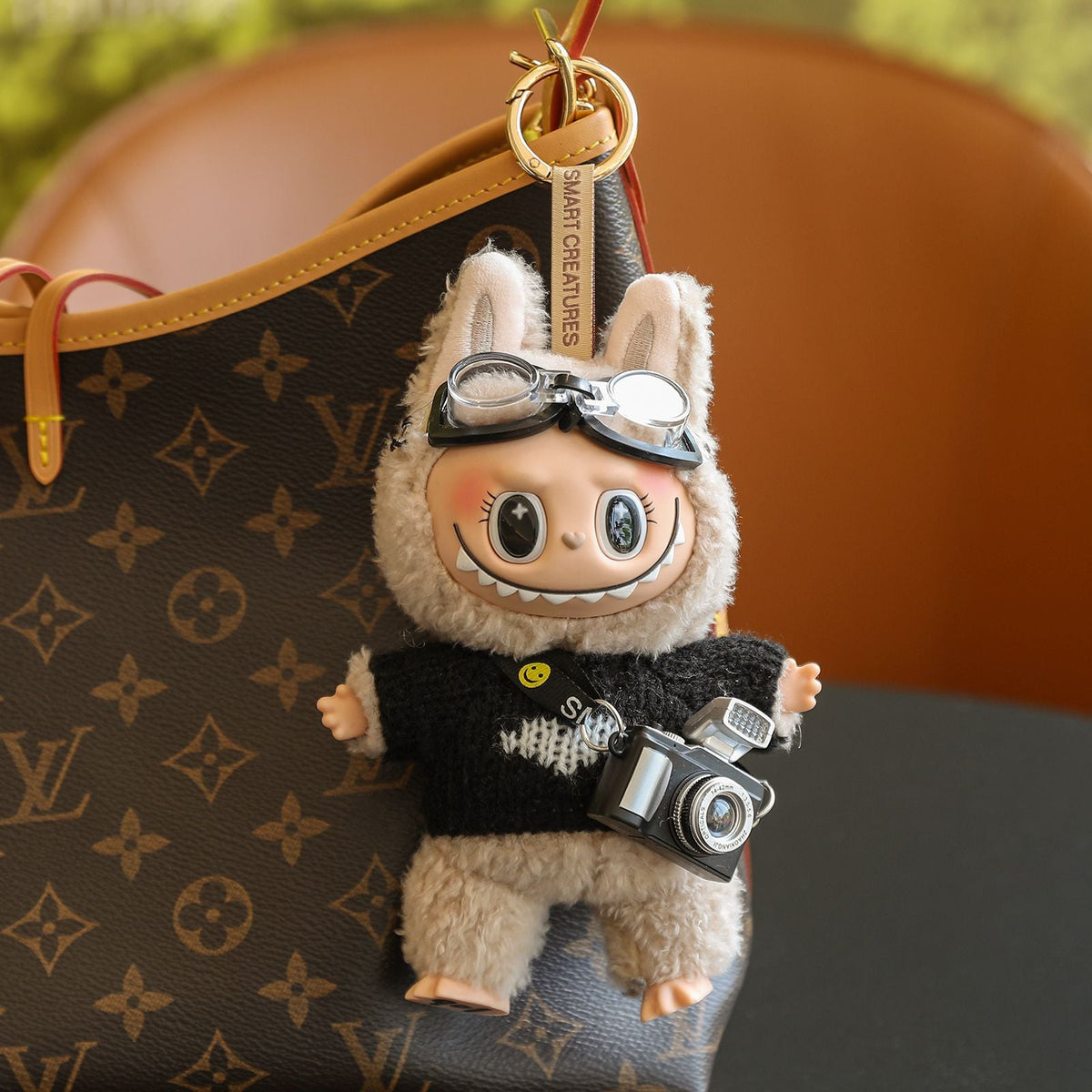 (Baby + clothes) Sitting party baby clothes plush vinyl face doll bag pendant girl gift product image 24, provided for