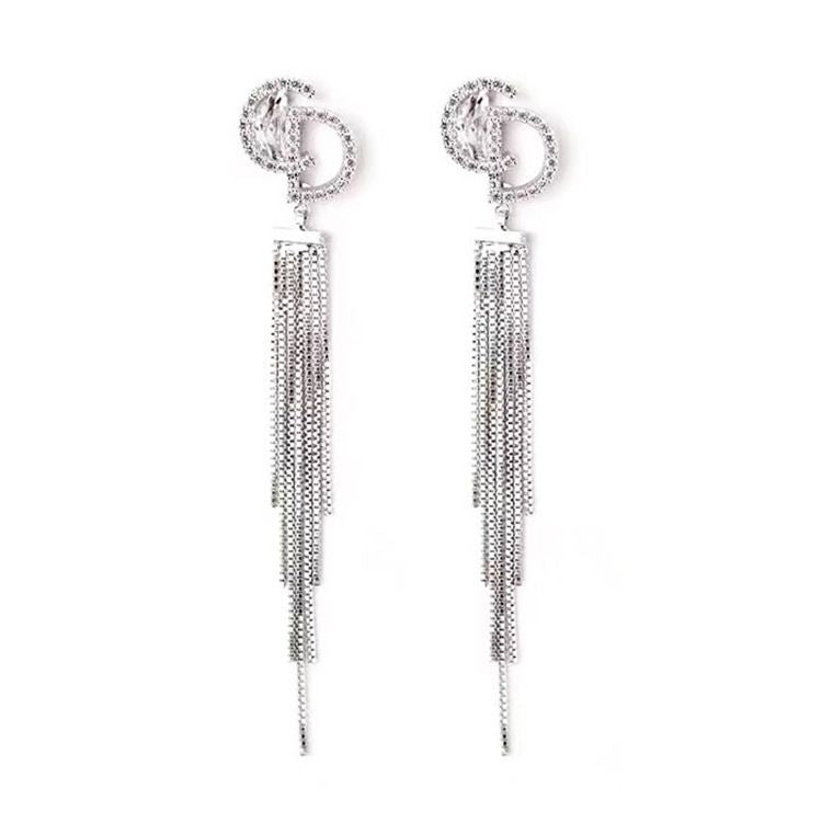 2022 tassel long zircon earrings product image 6, provided for visual reference and product detail review