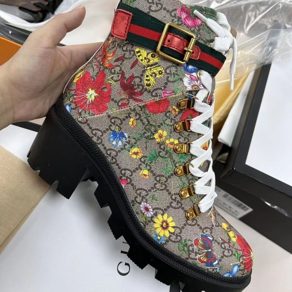 New Fashion Retro Letter printing Short Boots product image 6, provided for visual reference and product detail review