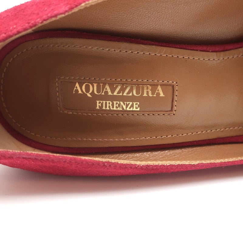 Aquazzura Love Tassel Pumps Red Suede Size 36.5 Pointed Toe Heels product image 10, provided for visual reference and