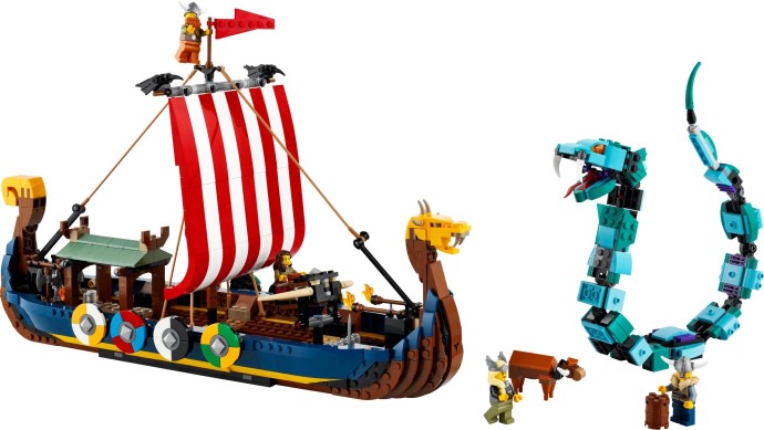 31132 LEGO Viking Ship and the Midgard Serpent product image 3, provided for visual reference and product detail review