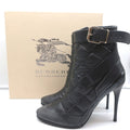 BB Brit Beverley 100 Ankle Boots Black Quilted Leather & Rubber Size 37 product image 1, provided for visual reference and