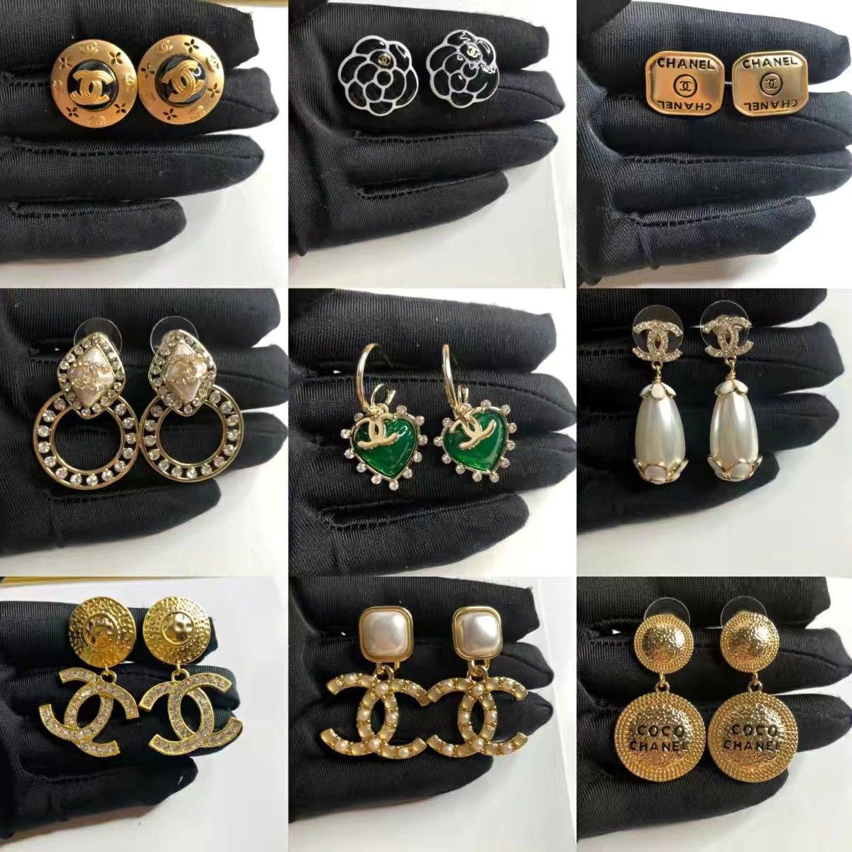 (C earrings) Small fragrant vintage earrings product image 1, provided for visual reference and product detail review
