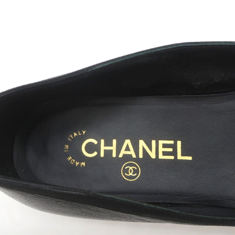 13B Camellia Cap Toe Flats Black Leather Size 37 product image 10, provided for visual reference and product detail review