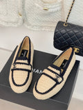 2023 CC new knitted wool loafers -S43 product image 1, provided for visual reference and product detail review