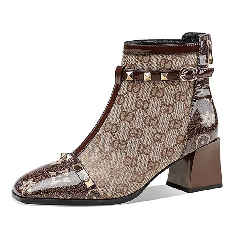 New Fashion Retro Plush Short Boots product image 3, provided for visual reference and product detail review