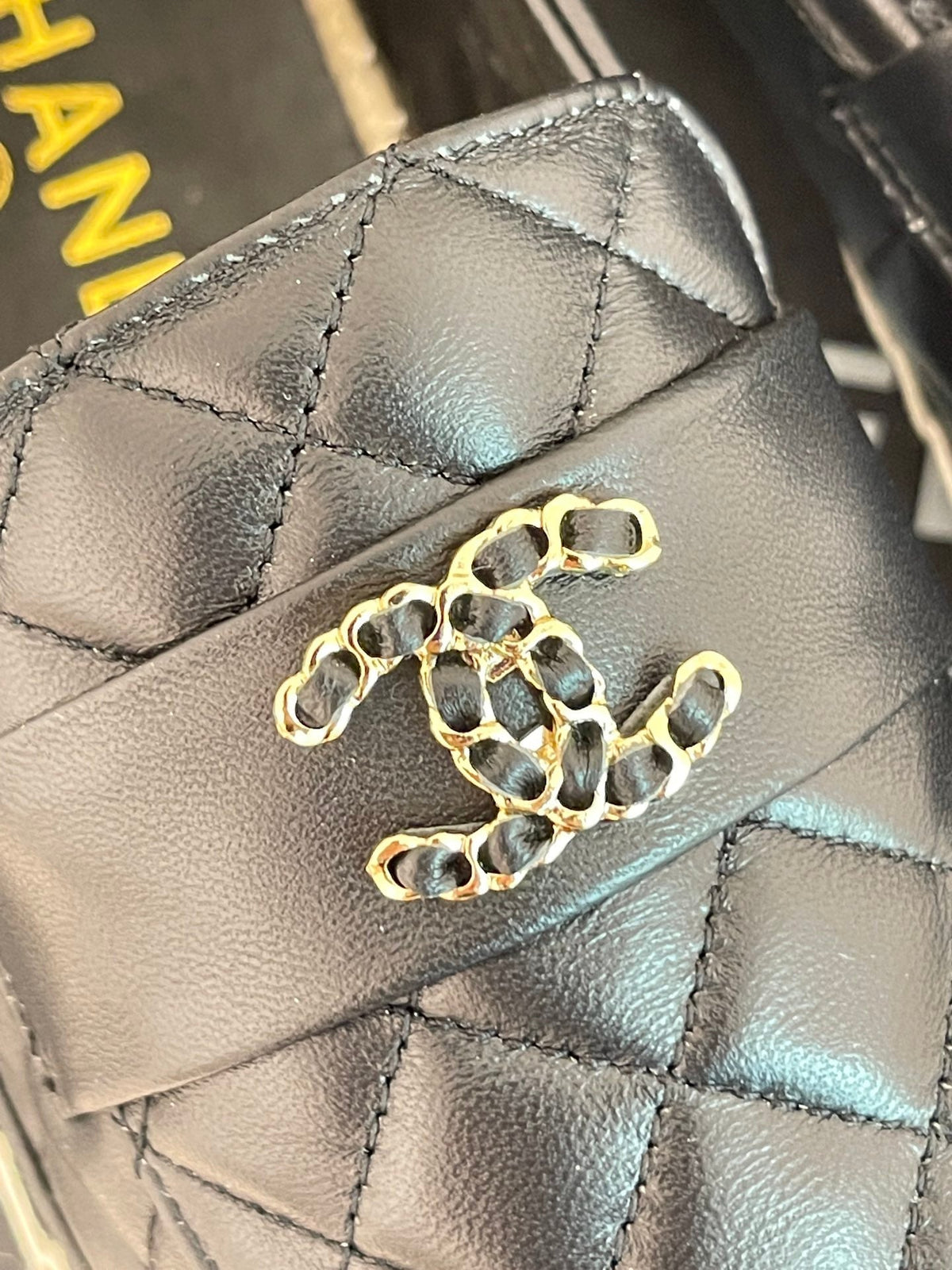 2023 CC Chain Double C Buckle Rhombus Fisherman Loafers -S42 product image 6, provided for visual reference and product