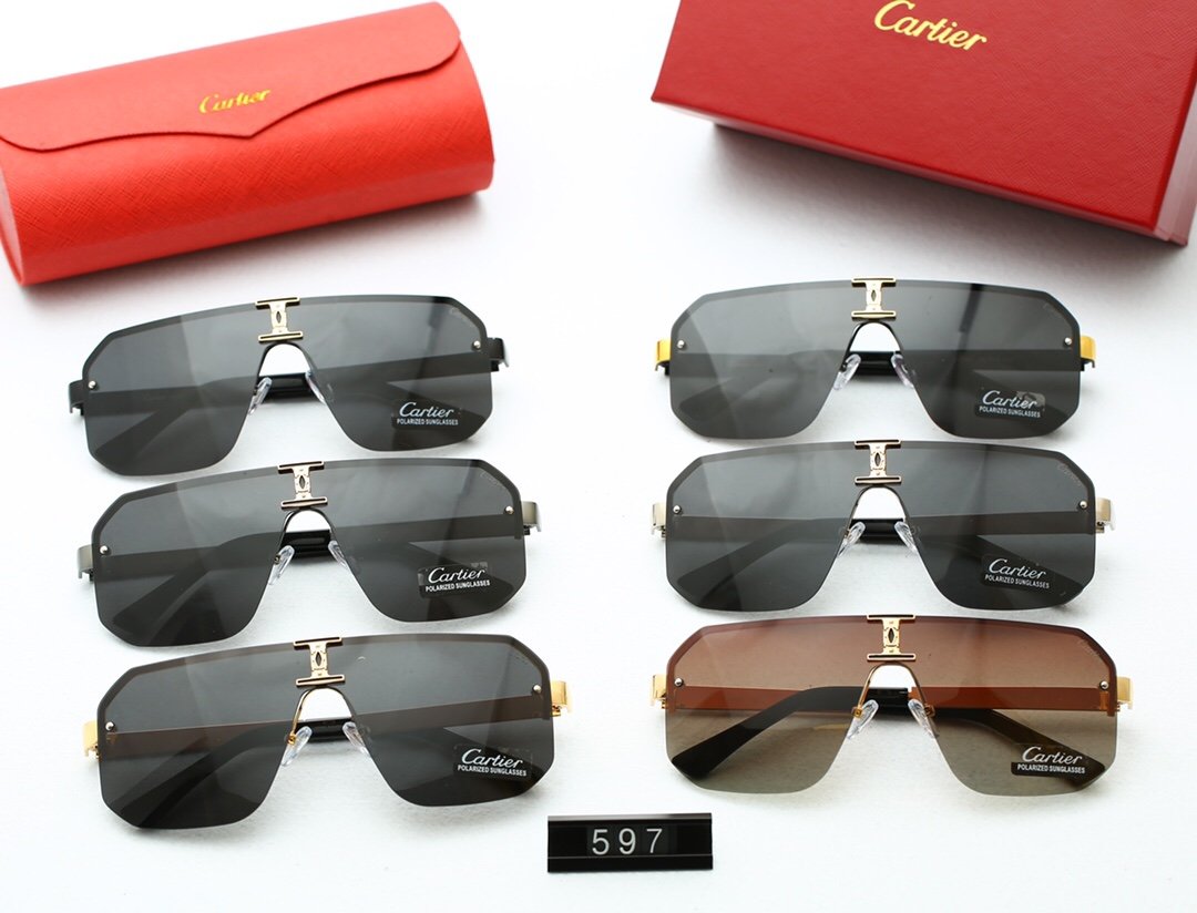6 Colors Thin Metal Frame Polarized Sunglasses product image 1, provided for visual reference and product detail review
